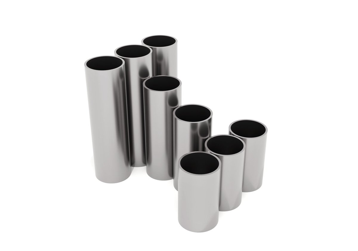 Stainless steel metal pipes, industrial products